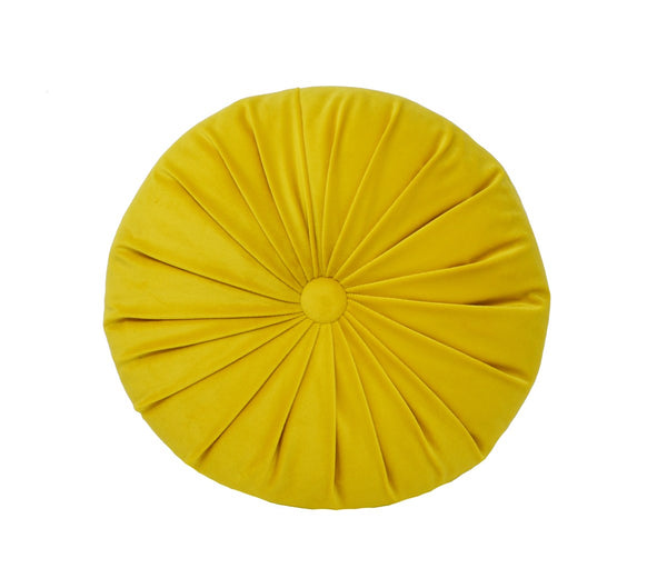Round Cushion Yellow
