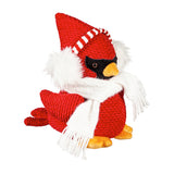 Fabric Cardinal w/Ear Muffs & Scarf Decor