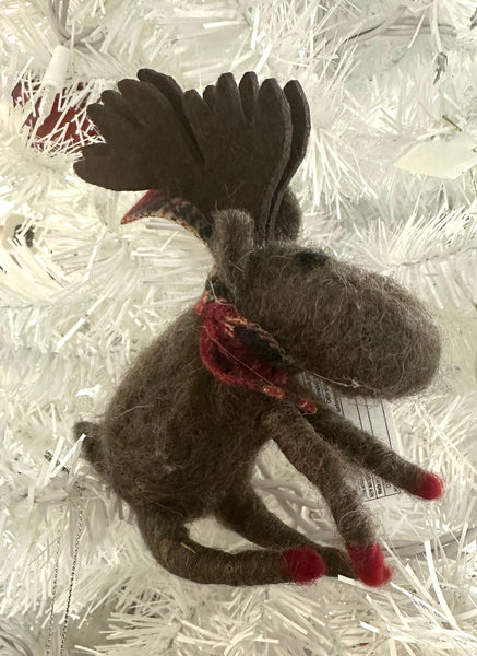 Felt Moose Ornament