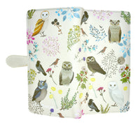 Large Zipper Wallet Wild Bird Forest Ivory