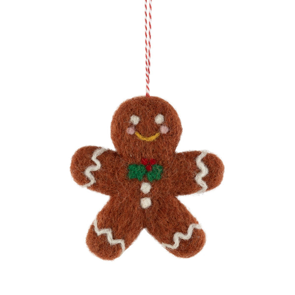 Felt Gingerbread Man Ornament