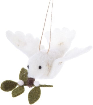 Felt Peace Dove Ornament