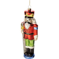 Glass Large Nutcracker Ornament