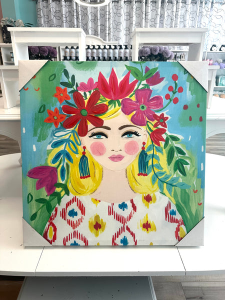 Boho Girl Canvas