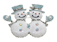 Brooch Snowmen