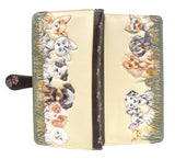 Large Zipper Wallet Puppy Love Ivory