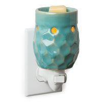 Pluggable Fragrance Warmer Honey Comb Turquoise