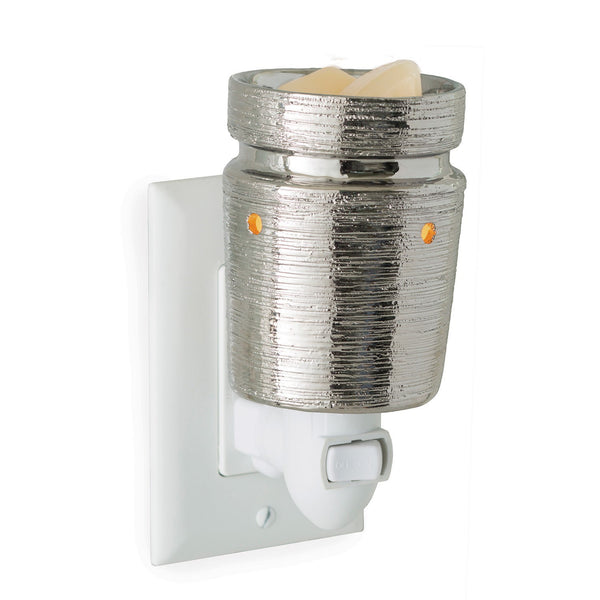 Pluggable Fragrance Warmer Brushed Chrome