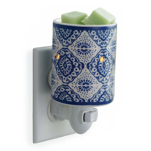 Pluggable Fragrance Warmer Indigo Porcelain