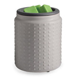 Silicone Dish Wax Warmer Grey Hobnail
