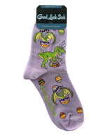 Good Luck Sock Women's Easter Dinosaur Socks
