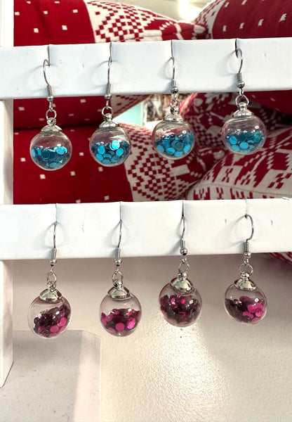 Glass Ornament Earrings