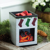 Luxe Wax Warmer Holiday Fireplace