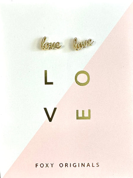 Love Earrings Gold