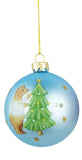 Glass Baby's First Christmas Ball Ornament Blue
