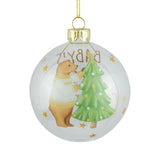 Glass Baby's First Christmas Ball Ornament Clear