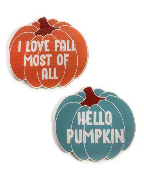 Wooden Pumpkin Wall Decor