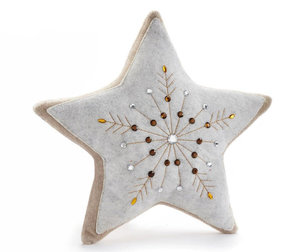 Jewelled Star Pillow