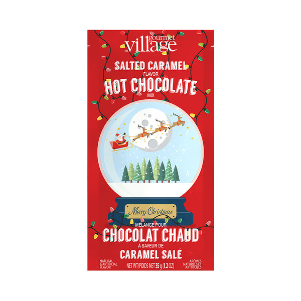 Snow Globe Salted Caramel Hot Chocolate