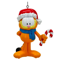 Garfield w/Candy Cane Ornament