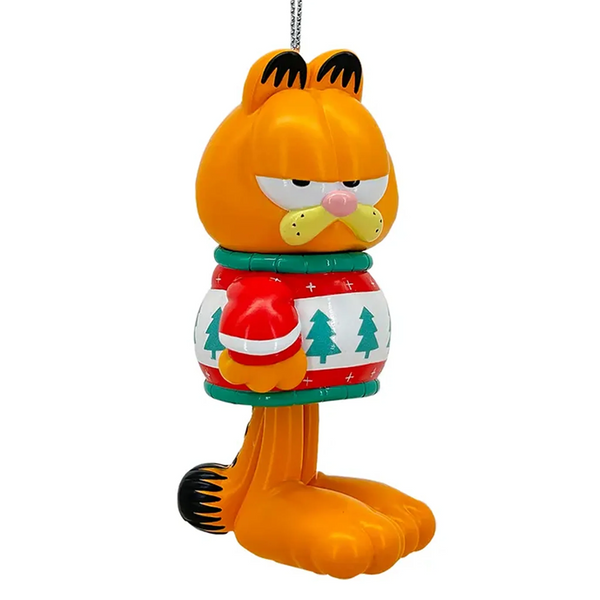 Garfield w/Christmas Sweater Ornament