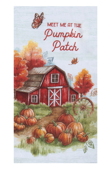 Autumn Days Dual Purpose Terry Towel Pumpkin Patch