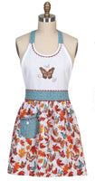 Autumn Days Embroidered Hostess Apron w/Pocket