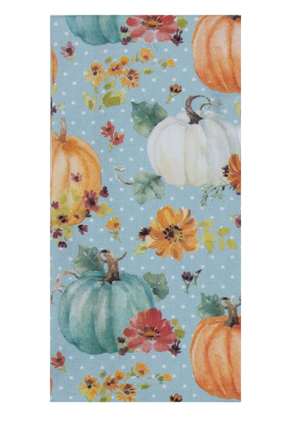Autumn Joy Dual Purpose Terry Towel Pumpkins All Over