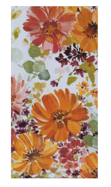 Autumn Joy Dual Purpose Terry Towel Floral