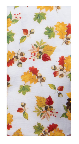 Fetching Fall Dual Purpose Terry Towel Acorns All Over