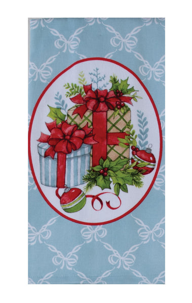 Christmas Morning Dual Purpose Terry Towel Gifts & Bows