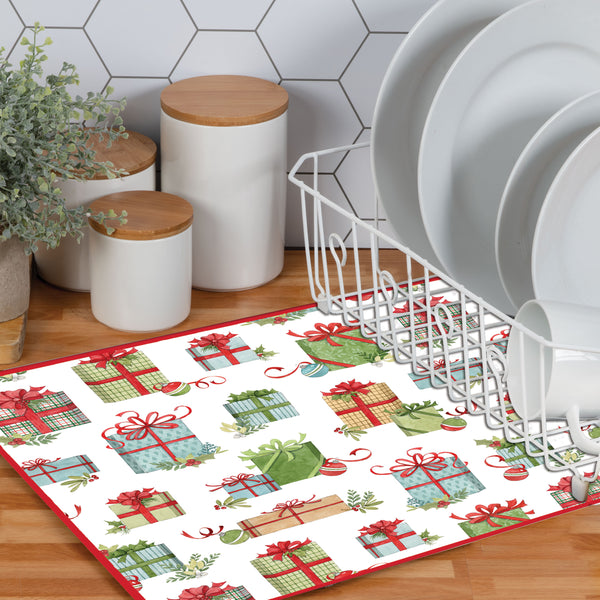 Christmas Morning Drying Mat