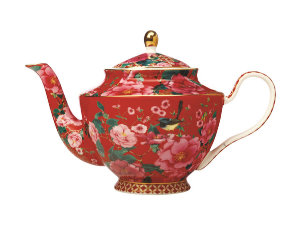 Silk Road Red Teapot w/Infuser