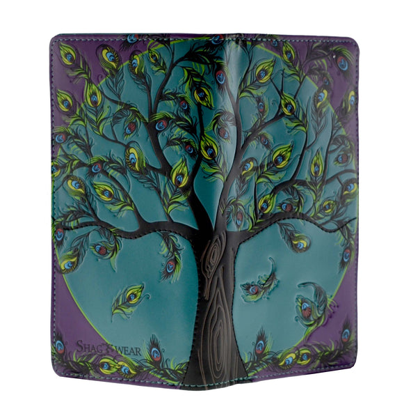 Large Zipper Wallet Tree Teal