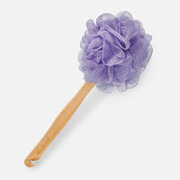 Wooden Bath Scrubbie Purple