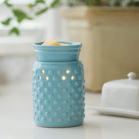 Midsize Illumination Wax Warmer Blue Hobnail