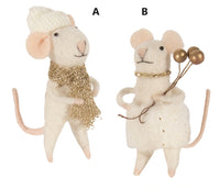 Felt Posh Mouse Ornament