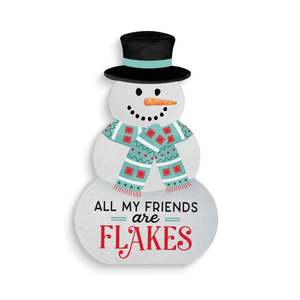 Snowman Small Block Friends Are Flakes