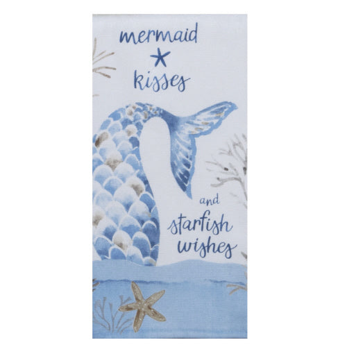 Blue Escape Dual Purpose Terry Towel Mermaid Kisses