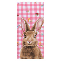 Garden Bunnies Dual Purpose Terry Towel Gingham Bunny