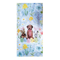 Easter Parade Dual Purpose Terry Towel Pups Floral