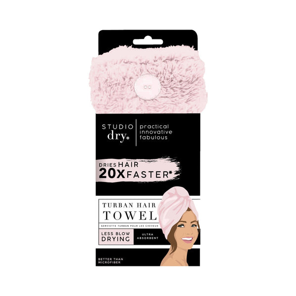 Ultra Absorbent Turban Hair Towel Blush