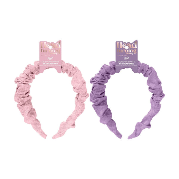 Microfiber Ruffle Spa Headband