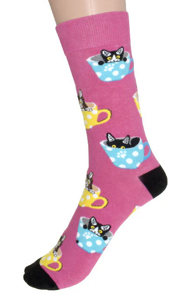 Women's Socks Teacup Kitties