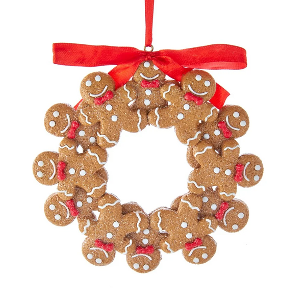 Gingerbread Man Wreath Ornament