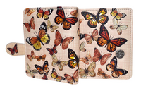 Small Zipper Wallet Monarch Migration Beige