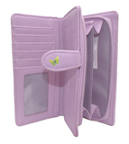 Large Zipper Wallet Kitten Garden Mauve
