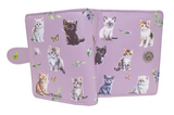 Small Zipper Wallet Kitten Garden Mauve