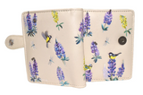 Small Zipper Wallet Summer Lupines Beige