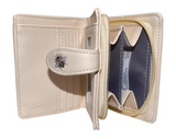 Small Zipper Wallet Summer Lupines Beige